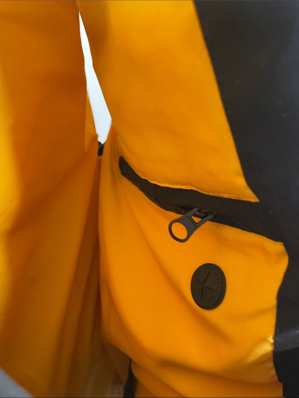 Caterpillar Black Puffer Vest with Yellow Accents - Picture 4 of 9